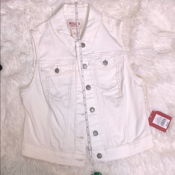 White jean vest NWT - Picture 4 of 5